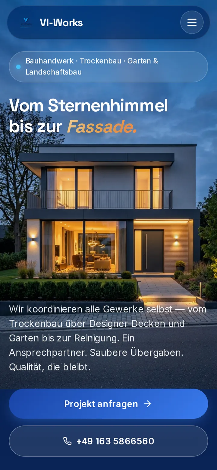 Live-Ansicht: vi-works.de (Mobil)